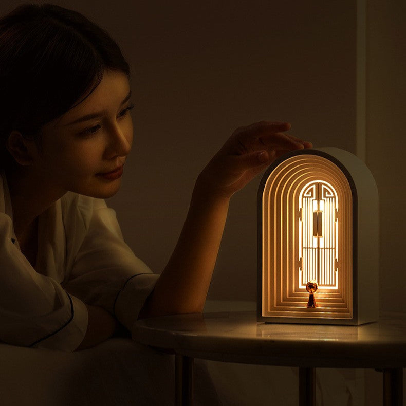 Nordic LED Table Lamp with Bluetooth Speaker and Night Light