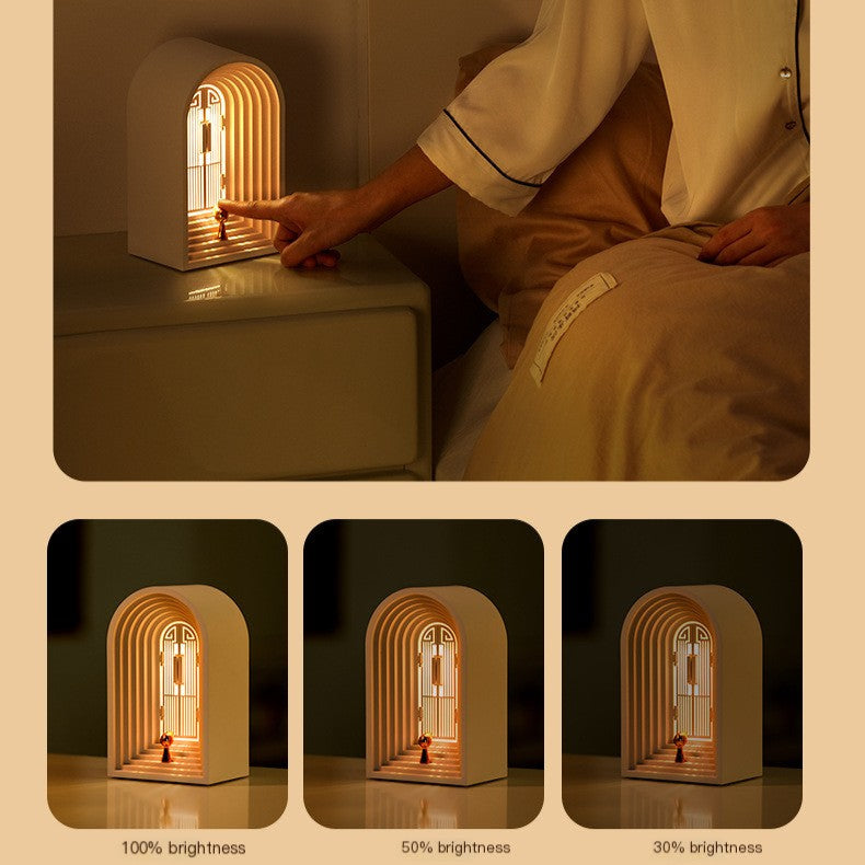 Nordic LED Table Lamp with Bluetooth Speaker and Night Light
