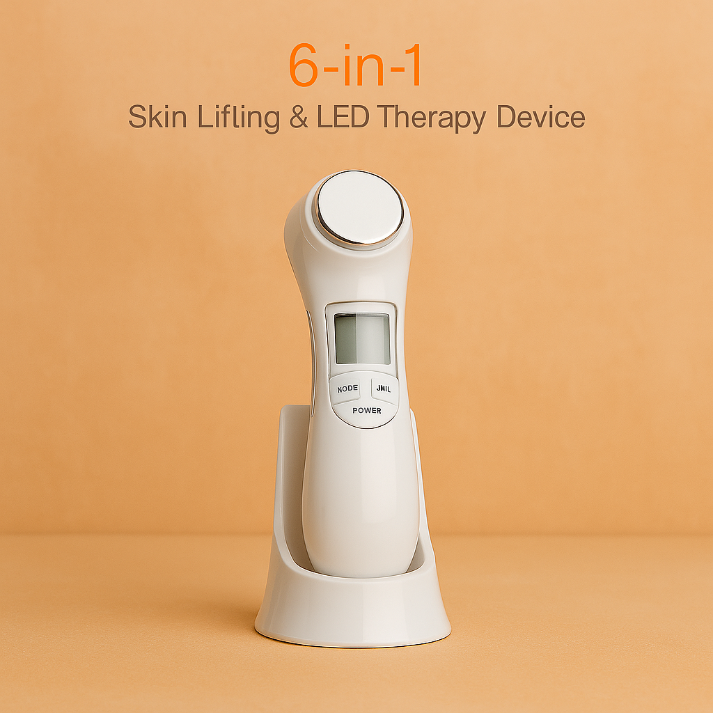 6-in-1 LED Skin Massage Beauty Device