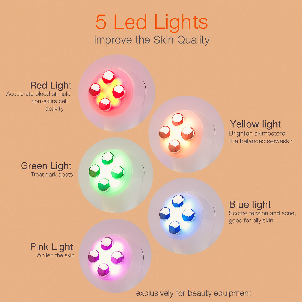 6-in-1 LED Skin Massage Beauty Device