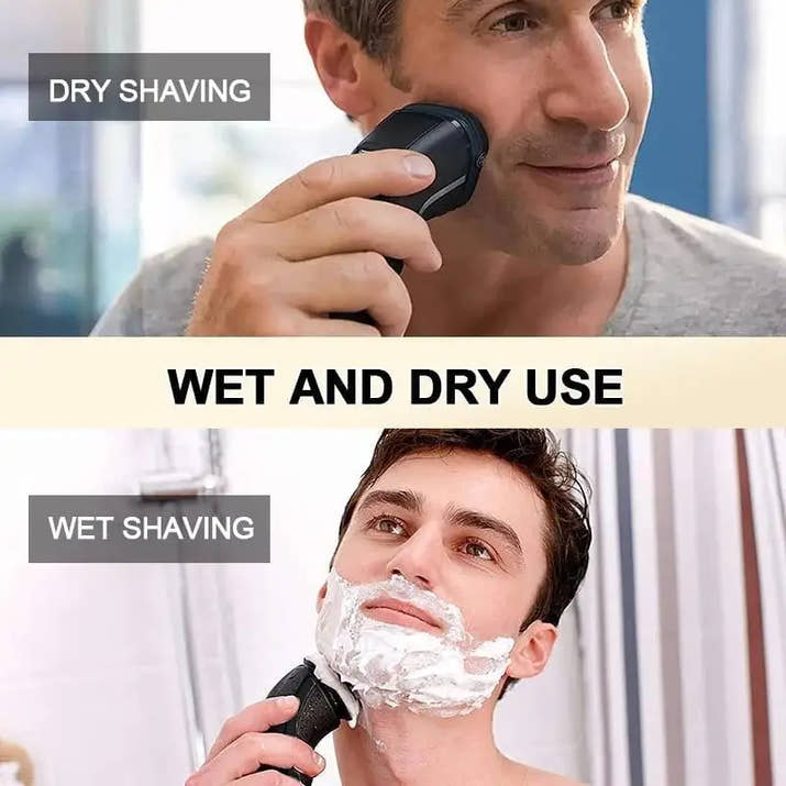 Professional 3-in-1 Electric Razor for Men with Trimmer and Shave