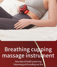 Portable Electric Cupping Massager with Red Light (2 Cups)