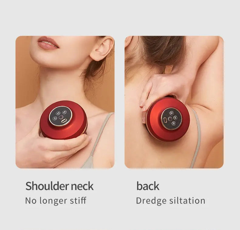 Portable Electric Cupping Massager with Red Light (2 Cups)