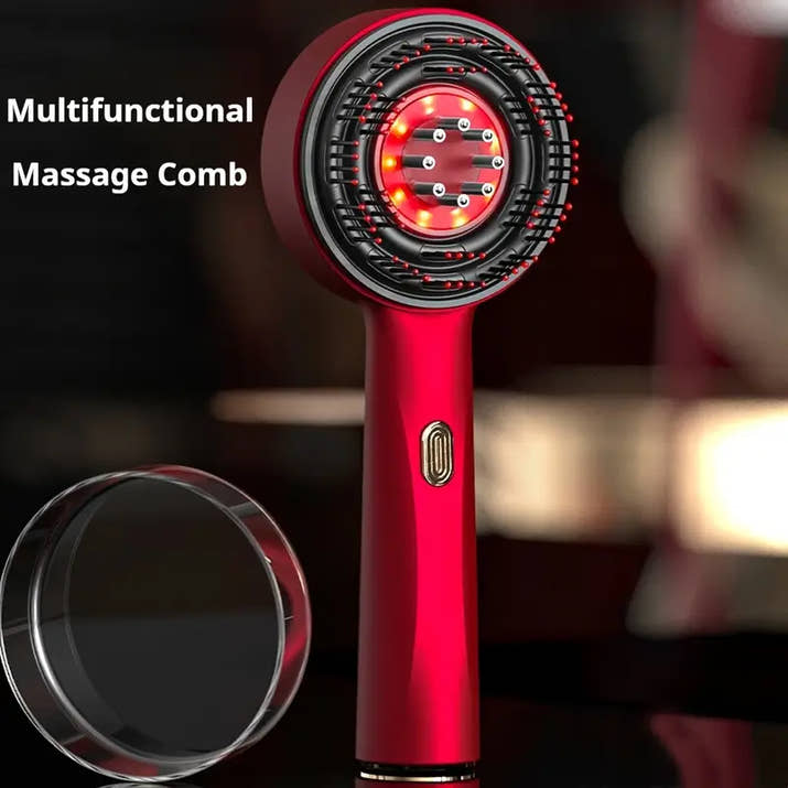 Hair Oiling Red Light Scalp Massager