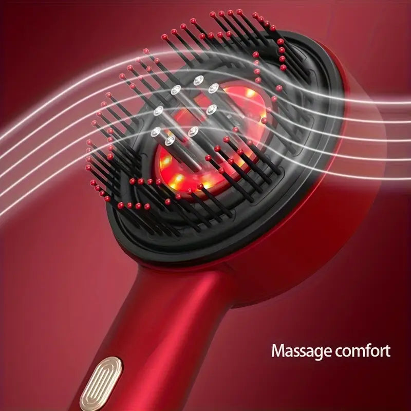 Hair Oiling Red Light Scalp Massager