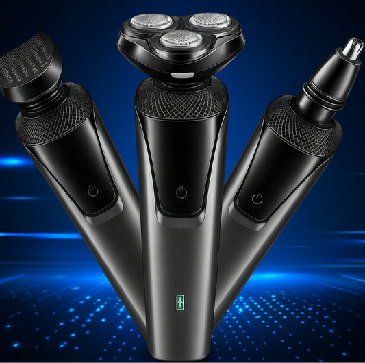 Professional 3-in-1 Electric Razor for Men with Trimmer and Shave