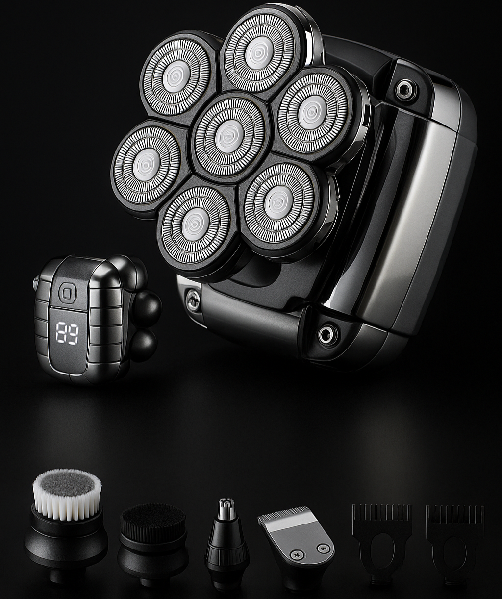 Waterproof Rechargeable Bald Head Shaver for Men