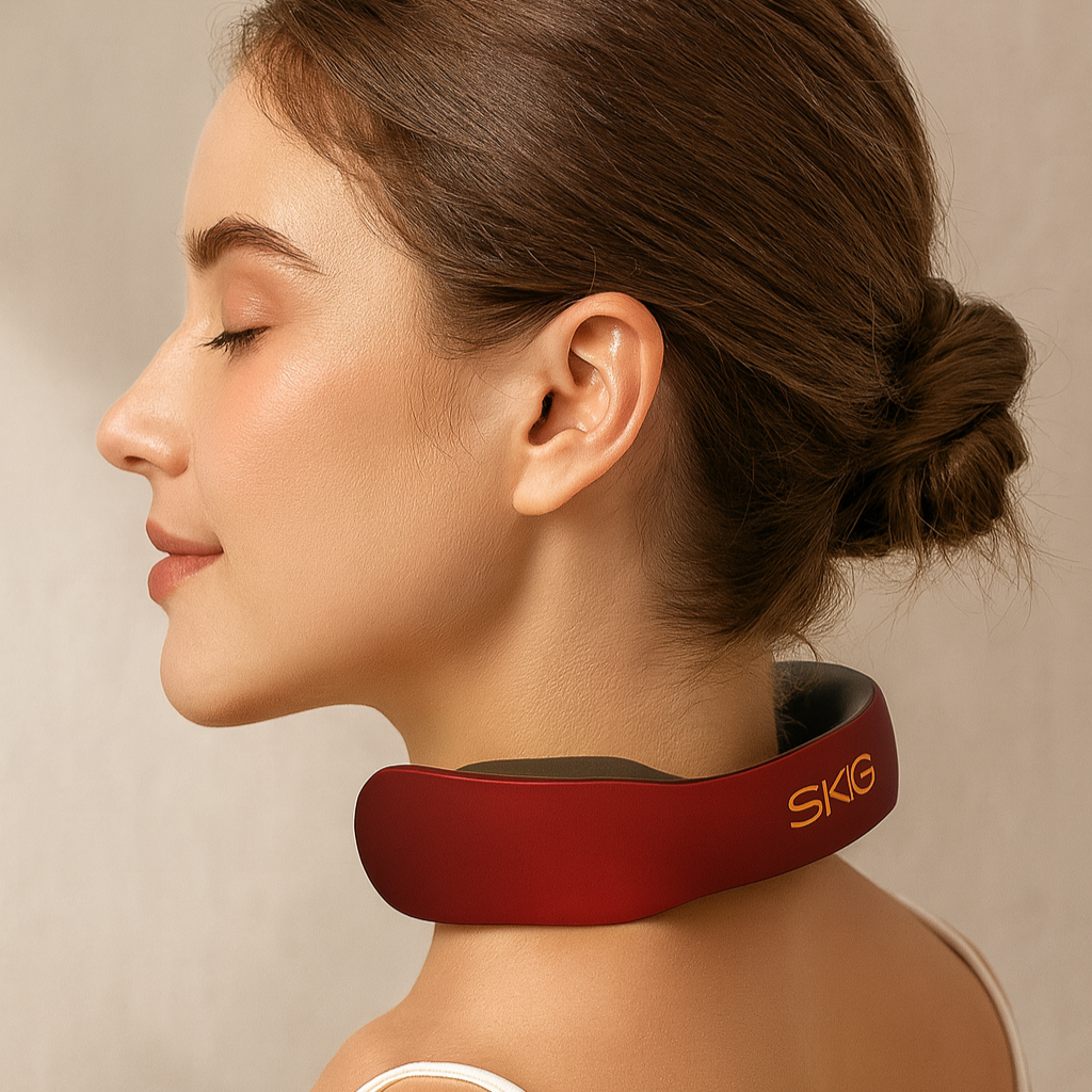 Red Premium Neck Massager with Remote
