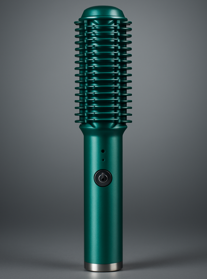 Dual-Purpose Electric Hair Comb for Curling & Straightening