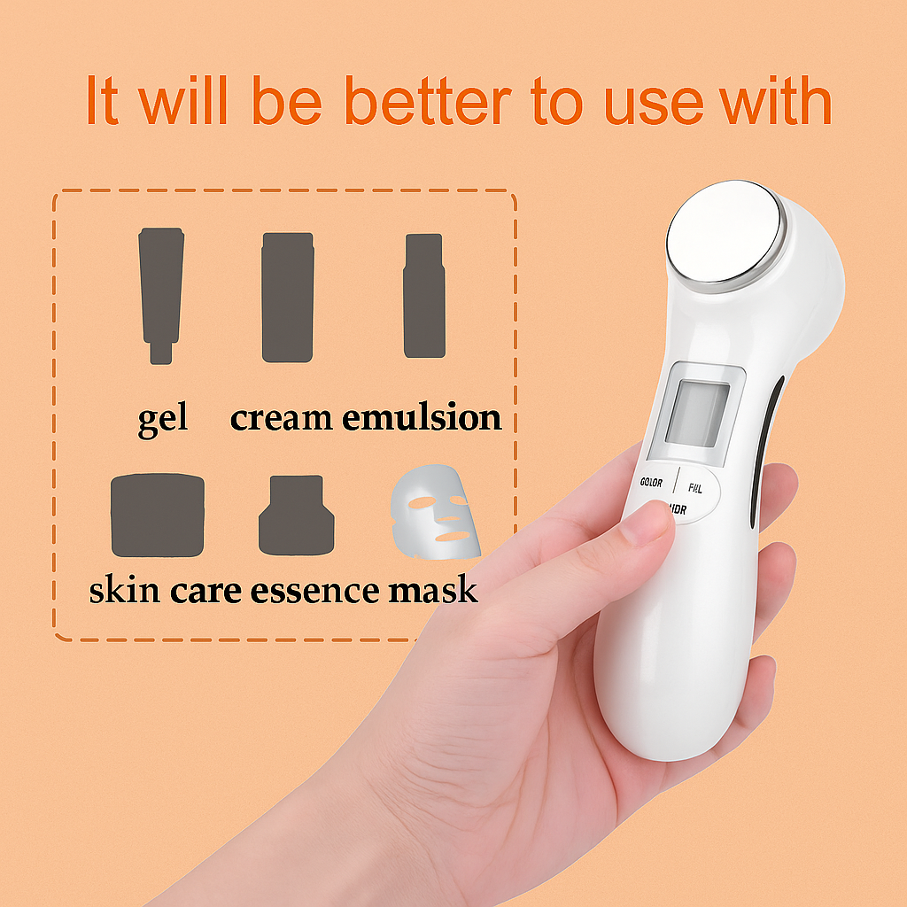 6-in-1 LED Skin Massage Beauty Device
