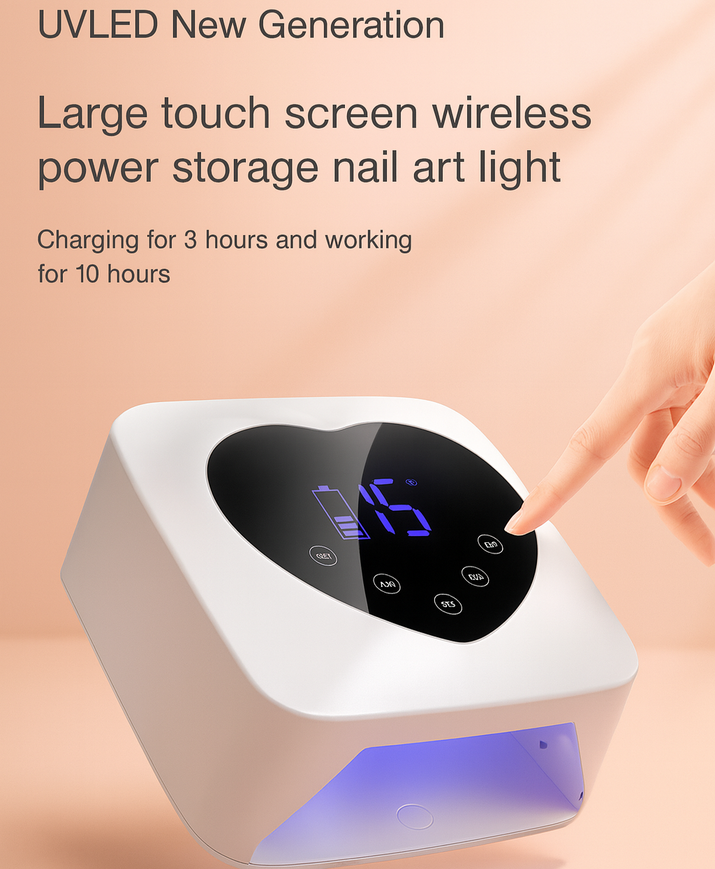X20 Wireless Nail Lamp with Rechargeable Lithium Battery