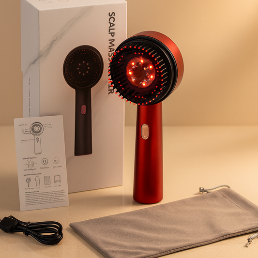 Hair Oiling Red Light Scalp Massager