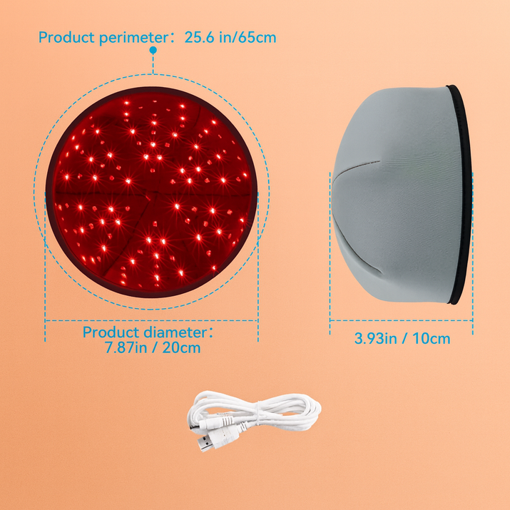 LED Scalp Massager with Red Light Therapy