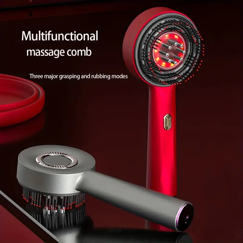 Hair Oiling Red Light Scalp Massager