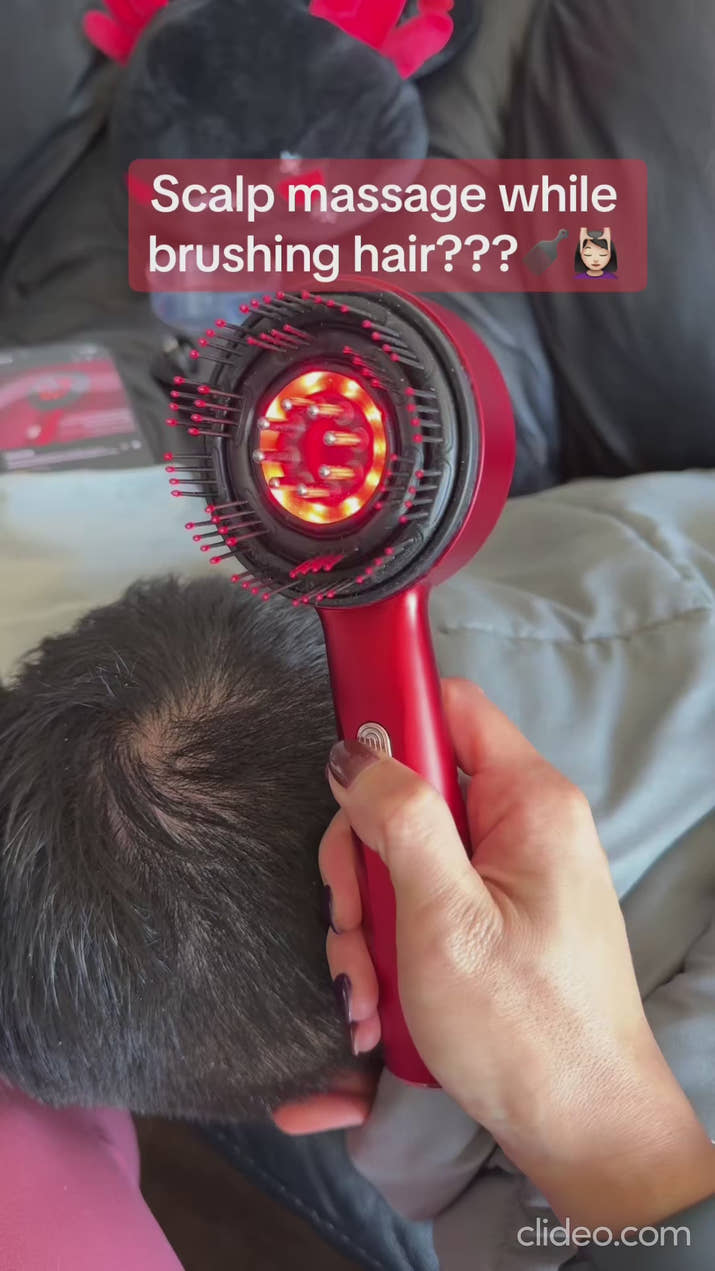 Hair Oiling Red Light Scalp Massager